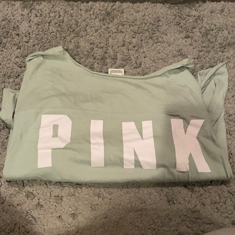 Green Pink Crop Top with low scoop neck line